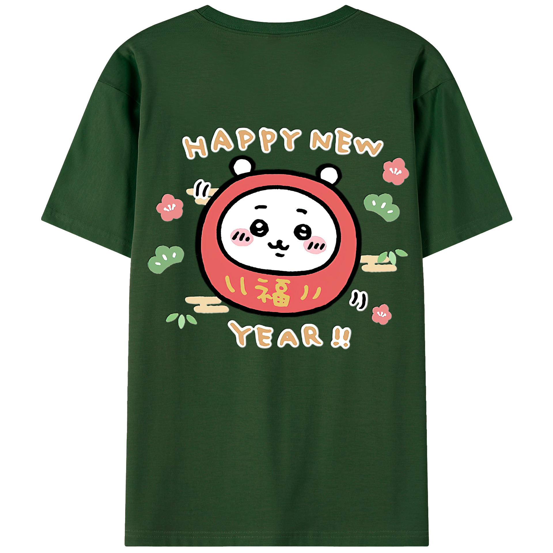 （画像用） ちいかわ ちいかわ Chii-kawa chiikawa 綿100％半袖Tシャツ（背面プリント）